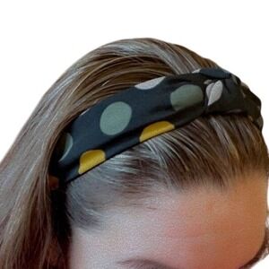 Black‎ Polka Dot Knot  Headband Women Fashion Accessory